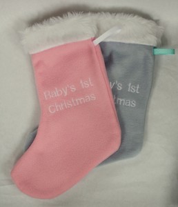 baby's 1st christmas stockings