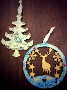 decoupage tree stag