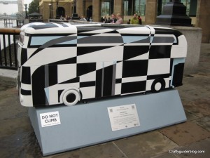 dazzle bus sculpture